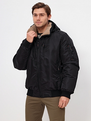 АУОЧ039000 Куртка мужская,полиэстер, ,длина 75,черная