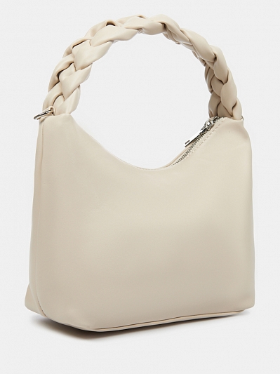 110-163-30 Сумка женская,экокожа 100% , 24*10*19,5 молочная