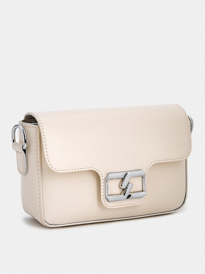 Сумка кросс боди женская, белая, 20*6*13