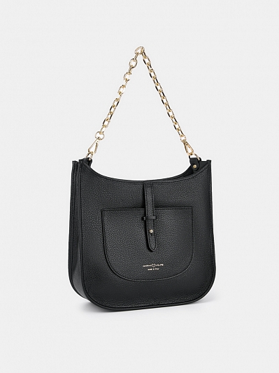 MV-J917-D28 Сумка женская Marina Volpe,нат ур.кожа,260x90x280,черная