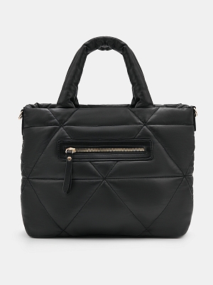 АУГС332100 Сумка женская искусственная ко жа,280х120х250,черная