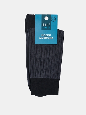 АУОН054900 Носки мужские р.25-27хлопок-67 %,полиамид-33%темно-серые