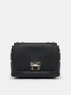 АУГС194200 Сумка женская натур.кожа 210*150*70 черная