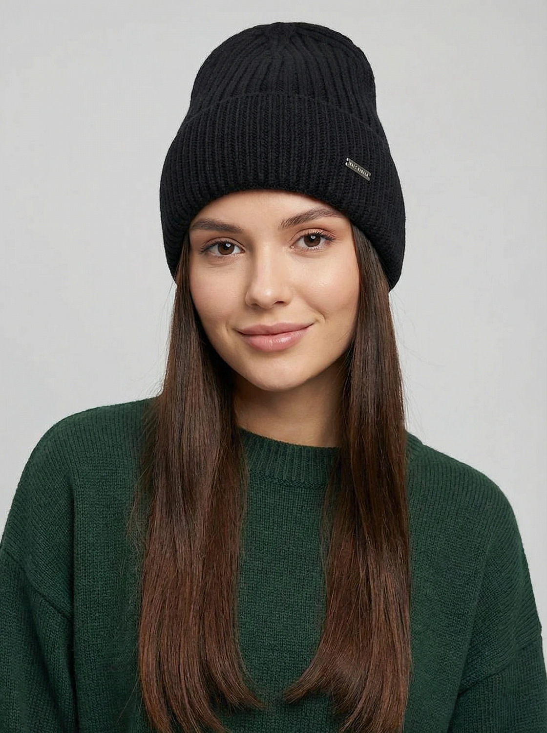 MERSEYSIDE03-P-01_Н Шапка женская,60%нейлон,30%вис коза,10%ангора,черная