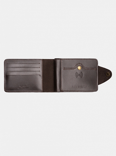 IZ307-P058-K024-R Портмоне с RFID-защитой натур. кожа,125мм*90мм,коричневый