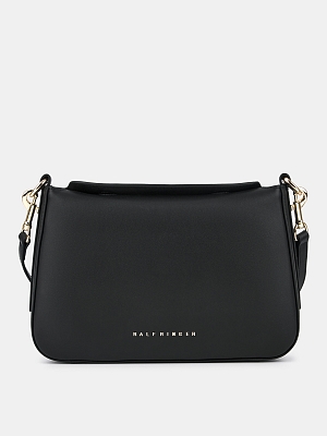 АУГС318800 Сумка женская, натур.кожа 265х52х185,черная