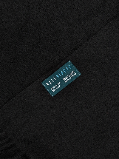 АУГШ111900 Палантин мужск.Ralf Ringer70% вискоза30%шесть,42*180,чер