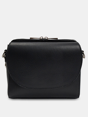 АУГС258400 Сумка женская натур. кожа 230*200*80 черная