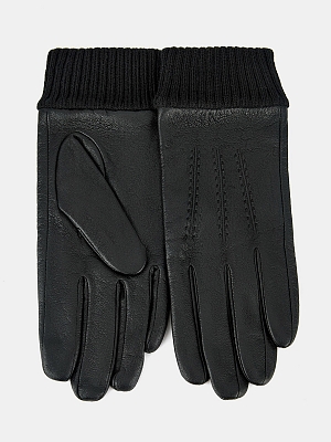 141422P-14043-01-8,5_Н Перчатки мужские Ralf Ringer, натур,кожа,р.8,5,черные