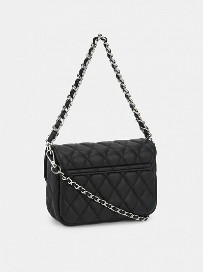 Сумка женская, черная, 17х5х12