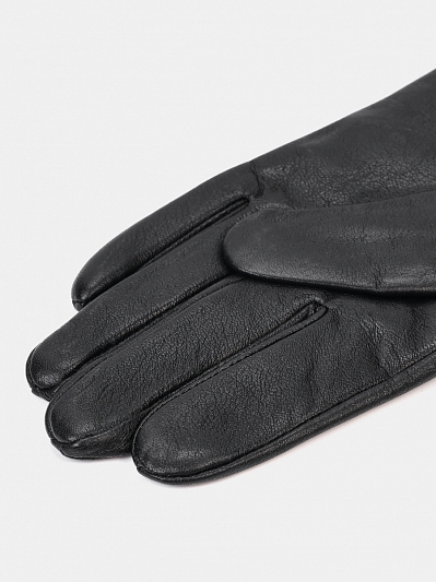 141322P-13890-01-7,5_Н Перчатки женские Ralf Ringer,н атур.кожа,полиэстер,р.7,5,черн