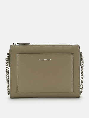 АУГС338800 Сумка женская Ralf Ringer нату р.кожа,250х77х197,сер-кор