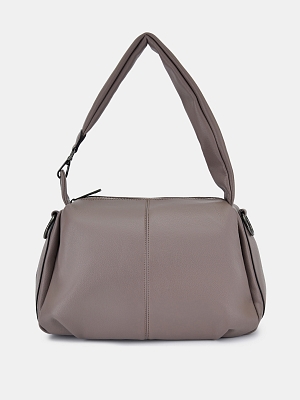 21101/19 Сумка женская,BAGGINI,иск.кожа 34*25*12,серо-бежевая