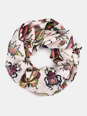 D34-1218_Н Платок женский ELEGANZZA 30% шелк,70%вискоза 110х110розовый