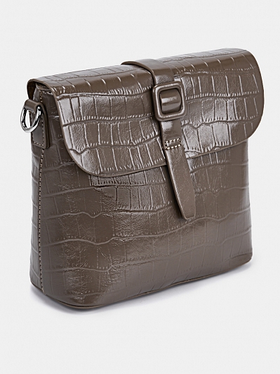 R27220/33 Сумка женская, иск. кожа, 210x100x190,серо-коричневая