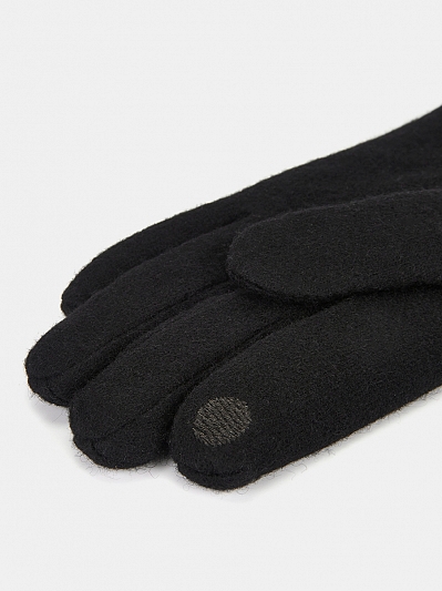 RMM4-1_Н Перчатки мужские 90%шерсть,10% эластан черные