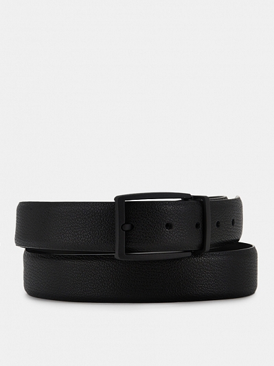 АУГР095300 Ремень мужской Ralf Ringer,нат ур.кожа,130х3,4черный