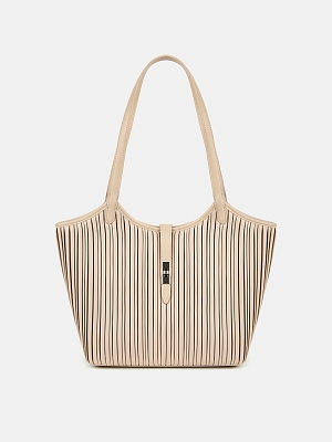 Сумка женская, бежевая, 12,5*27*25