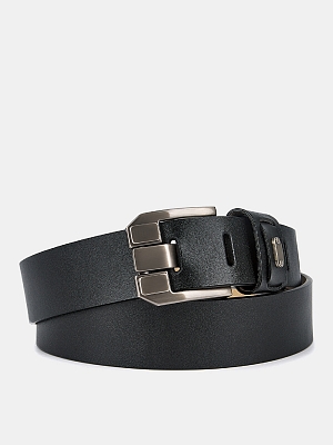 150413P-17690-01 Ремень мужской Ralf Ringer,нат ур.кожа,125х3,4см,черный