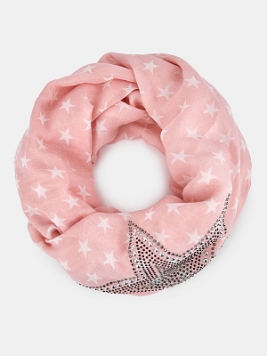 MX12-0942_Н Платок женский ELEGANZZA 30% шелк,70%модал 90х180 розовый