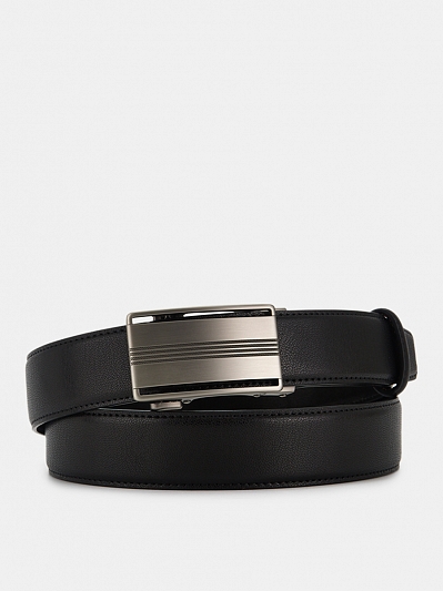 АУГР097400 Ремень мужской Ralf Ringer,нат ур.кожа,130x3,4,черный
