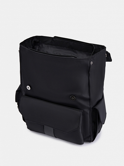 RR-41-231-31-4 Рюкзак мужской,нейлон 80%, экокожа 20%,300x390x120,черный