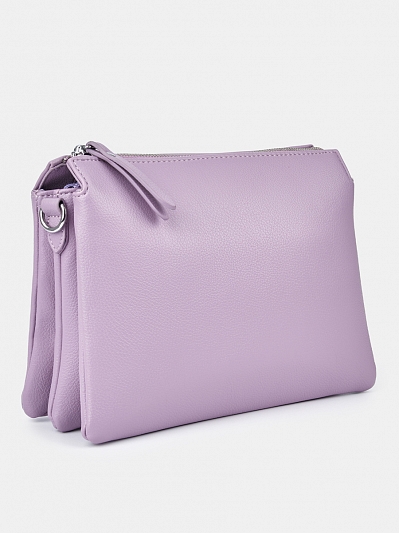 21106-1/45 Сумка женская,иск.кожа,BAGGINI 26*20*5  сиреневая