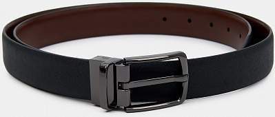 IZMIR06-P-01/02 Ремень мужской Ralf Ringer,нат тур.кожа,3*110-130,черн/коричн