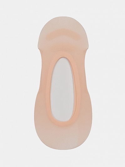 АУОН068000 Следки женские,силикон на пятк е,полиамид 90%,р.23-25,беж