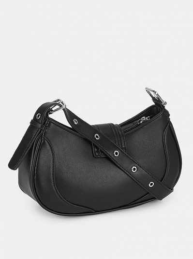 Сумка женская, черная, 28х7х12