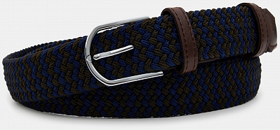 MTCP3504-04/30 Ремень мужской Ralf Ringer,90% пэ10%полиур,3,4*110-130,син/ха