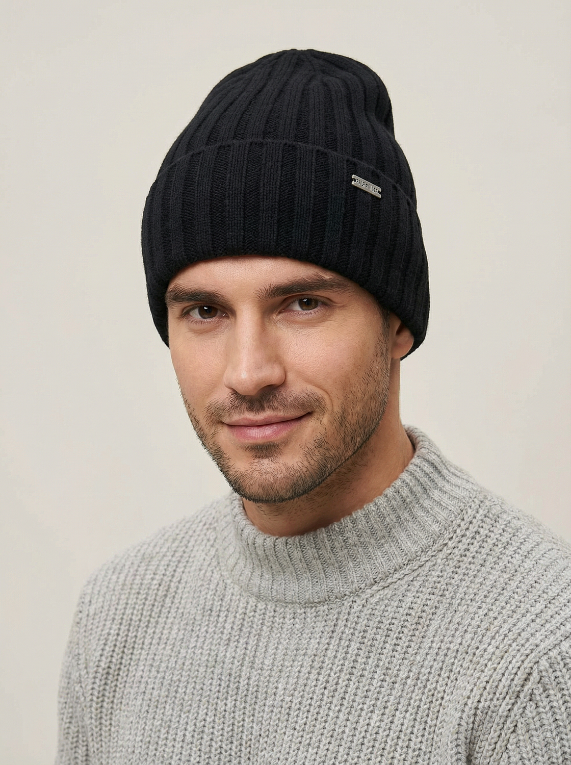 АУГЧ095300_Н Шапка мужск.Ralf Ringer60%виск оза,20%ангора,20%шерсть,черная