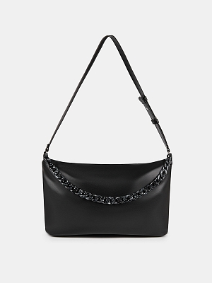 АУГС339600 Сумка женская  искусств.кожа ,460х150х250,черная