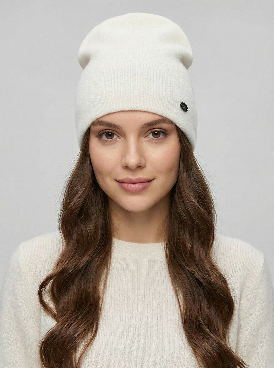 АУГЧ089400_Н Шапка женская Ralf Ringer 50% шерсть,50%акрил,белая
