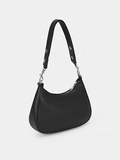 АУГС340000 Сумка женская натуральная кожа ,280х60х170,черная