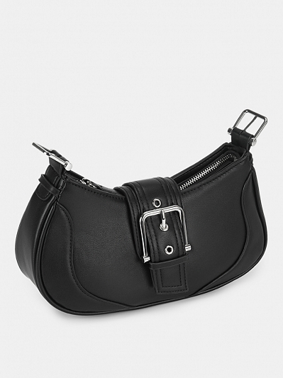 Сумка женская, черная, 28х7х12