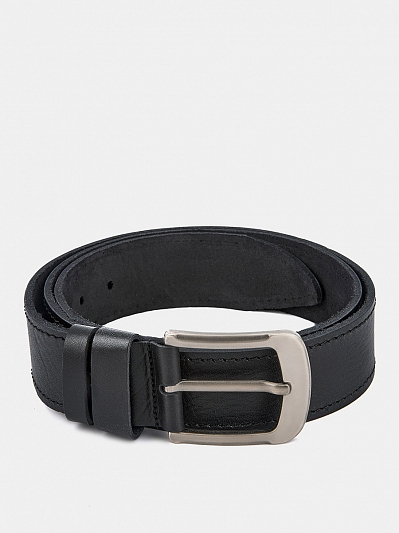 АУГР092000 Ремень мужской натур.кожа, 120-130см,черный