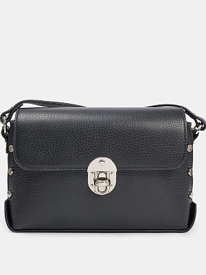 АУГС260900 Сумка женская натур. кожа 230*160*70  черная