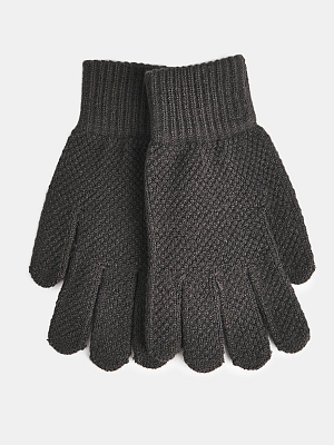 АУГП113700_Н Перчатки муж.Ralf Ringer,70%ак рил,30%шерсть,1 размер,сер