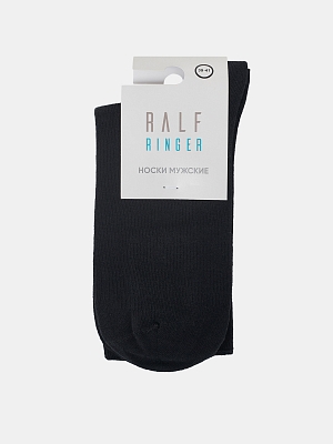 АУОН052700_Н Носки мужские р25-27хлопок 80 %полиамид15%,эластан 5%,черные