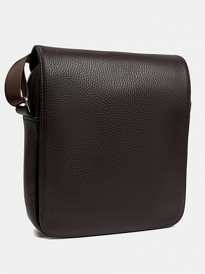 АУГС264400 Сумка мужская нат.кожа суприм 190х230х65 коричневая