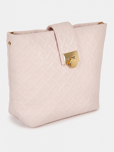 RK544-07 Сумка жен.,иск.кожа 25*27*100 BAGGINI бежево-пудровый