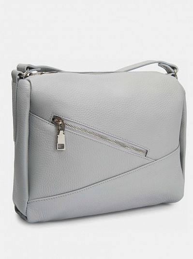 АУГС274500 Сумка женская,натуральная кожа 260*230*90 серая