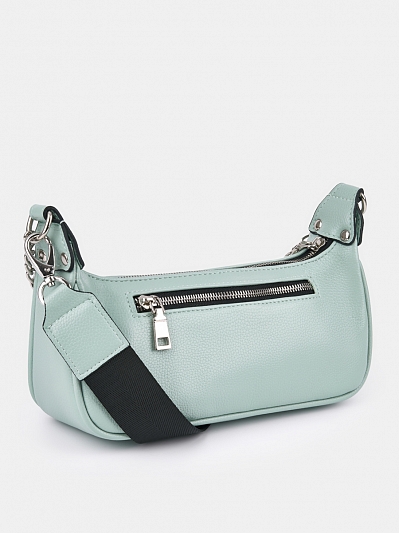 Сумка женская, мятная, 25x8x11