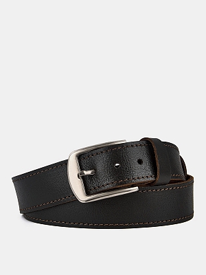 АУГР091800 Ремень мужской натур.кожа, 120-130см,коричневый