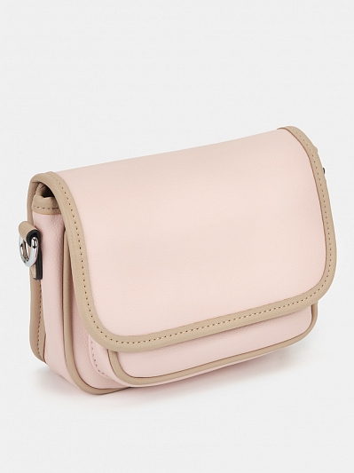 12021/63 Сумка жен.,иск.кожа 20*15*60 BAGGINI пудровая