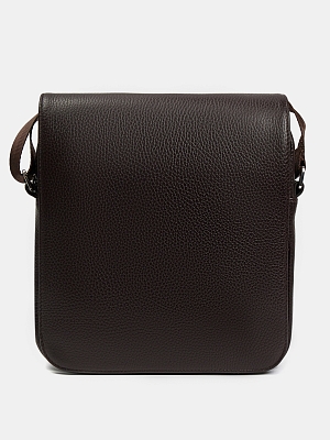 АУГС264400 Сумка мужская нат.кожа суприм 190х230х65 коричневая