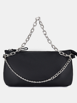 27374/10 Сумка женская,BAGGINI,иск.кожа ,25*18*3,черная