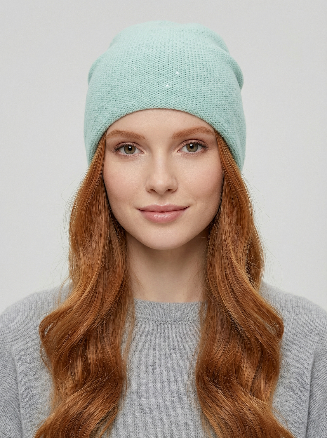 АУГЧ097700_Н Шапка женская Ralf Ringer,60% ангора,40%полиамид,эеленая