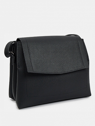 АУГС256600 Сумка женская  иск.кожа 220*190*110 черная